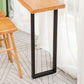 Ensemble de bar moderne 1/2/5 pièces Table de bar en bois massif avec repose-pieds tabourets de bar