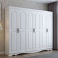 White Engineered Wood Wardrobe Closet Modern Wardrobe Armoire