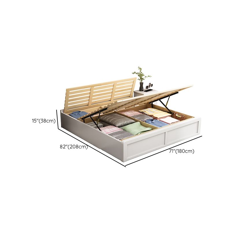 Mident secolo moderno piattaforma bianca piattaforma piattaforma in legno massiccio
