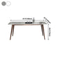 Mid-Century Modern Sintered Stone Table 4 Legs Rectangle Table for Home Clearhalo ' dining_table' 'Dining Tables & Seating' 'Dining Tables' 'furn' 'furn_dining_table' 'Furniture' 'furniture_dining_table' 'Kitchen & Dining Furniture' 'kitchen&dining_furn' 'kitchen' 'kitchen_dining_table' 1200x1200_7deae580-2a2f-43db-83ba-ac3aee5d194c