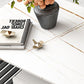4 Legs Coffee Table Slate Top Coffee Cocktail Table with Shelf