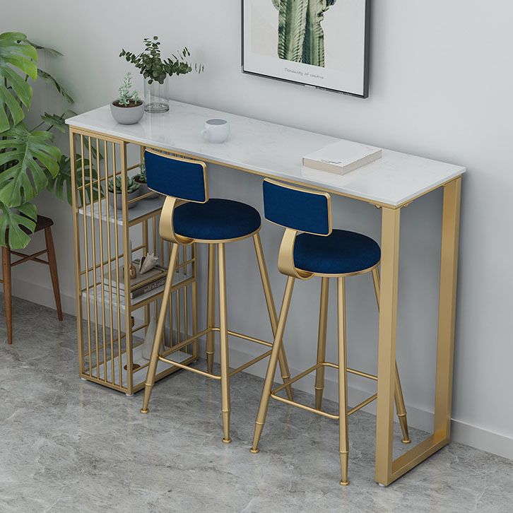 Glam Rectangle Bar Table Set 1/3/5 Pieces Faux Marble Counter Table Set for Dining Room Clearhalo 'Bar Furniture' 'furn' 'furn_home_bar_bar_sets' 'Furniture' 'Home Bars & Bar Sets' 'home_bar_bar_sets' 'Kitchen & Dining Furniture' 1200x1200_7ded1604-b3d8-4daf-929d-c9f044f235fe