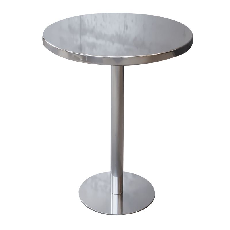 Industrial Style Dining Table Stainless Steel Dining Site Table for Home Clearhalo ' dining_table' 'Dining Tables & Seating' 'Dining Tables' 'furn' 'furn_dining_table' 'Furniture' 'furniture_dining_table' 'Kitchen & Dining Furniture' 'kitchen&dining_furn' 'kitchen' 'kitchen_dining_table' 1200x1200_7def4505-7298-4e88-96fa-70dd2536fa80