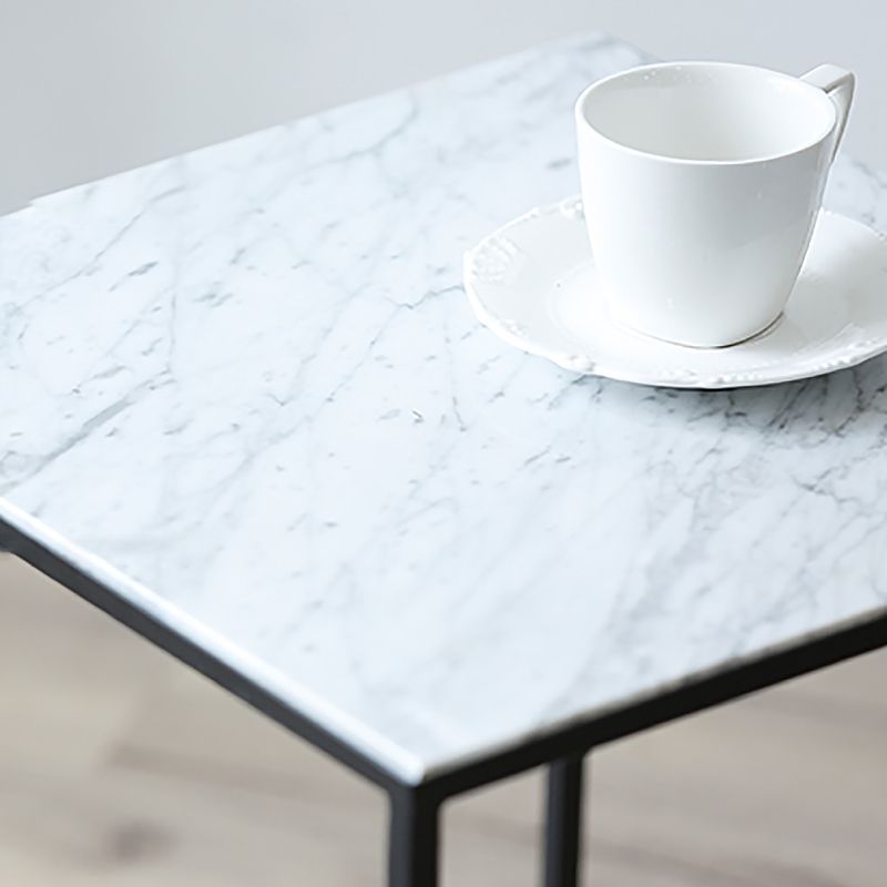 Glam Frame Coffee Table Slate Square Cocktail Table for Living Room Clearhalo 'Coffee & Accent Tables' 'Coffee Tables' 'coffee_tables' 'furn' 'furn_coffee_tables' 'Furniture' 'Living Room Furniture' 1200x1200_7defa678-7bb5-4306-ab31-2e57fb14791d