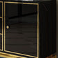 Glam Sideboard Buffet Mirrored 3 Drawers and 2 Doors Cabinets Buffet Sideboard Clearhalo 'buffet_sideboard' 'Buffets & Sideboards' 'furn' 'furn_buffet_sideboard' 'Furniture' 'Kitchen & Dining Furniture' 1200x1200_7deff05e-b7ac-4c28-9b29-0732b47d6f51