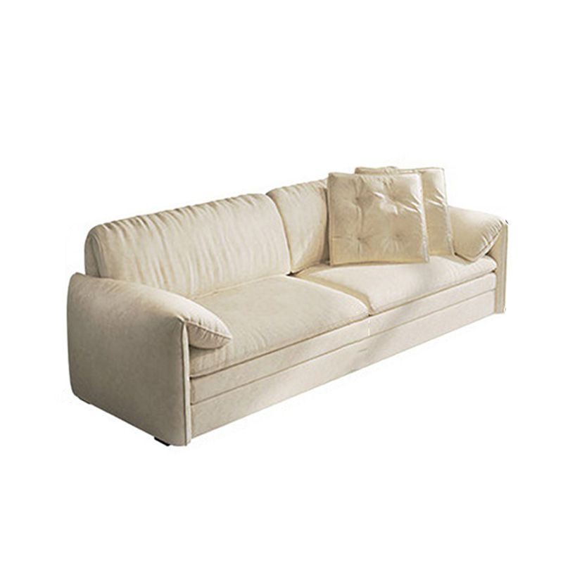 Glam Style White Futon Sleeper Sofa Bed in Velvet with Storage Clearhalo 'furn' 'furn_futons' 'Furniture' 'Futons & Daybeds' 'Futons' 'Living Room Furniture' 1200x1200_7df087f4-2004-4b71-9e2c-63cff4bb2cf8
