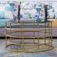 Contemporary Simple Glass Round Coffee Cocktail Table - 17.7" H Clearhalo 'Coffee & Accent Tables' 'Coffee Tables' 'coffee_tables' 'furn' 'furn_coffee_tables' 'Furniture' 'Living Room Furniture' 1200x1200_7df17edb-24a7-4c8b-91be-cb58f2617d3e