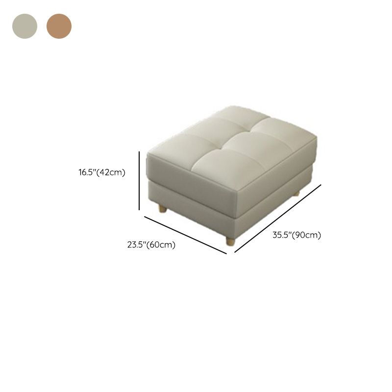 Canapé en cuir glamour contemporain avec oreillers de boîtier siège pour le salon