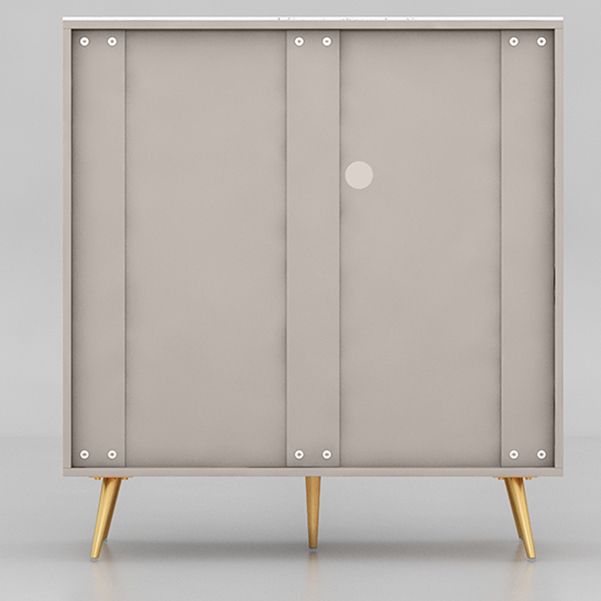 Sideboard in legno ingegnerizzato cassetto Glam Scaffali regolabili a scaffalatura con piano di lavoro in pietra