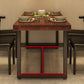 Rectangle Industrial Brown Dining Table Solid Wood and Metal Trestle Base Dining Table Clearhalo 'Dining Tables & Seating' 'Dining Tables' 'dining_table' 'furn' 'furn_dining_table' 'Furniture' 'Kitchen & Dining Furniture' 1200x1200_7df4de9f-9187-4084-be62-a58d9e965156