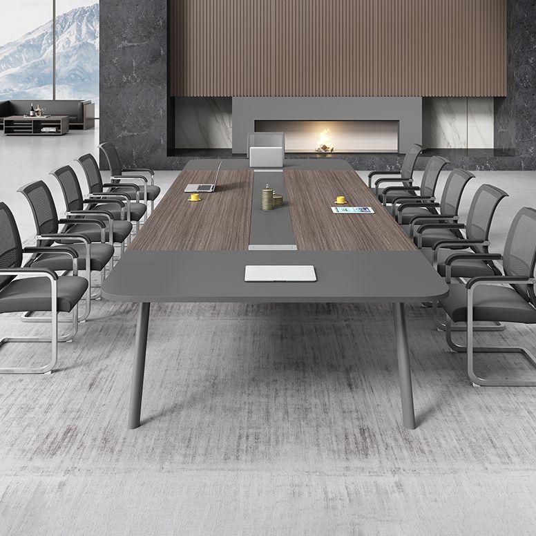 Modern Manufactured Wood Office Desk Rectangular Desk with Metal Legs Clearhalo 'furn' 'furn_office_desk' 'Furniture' 'Office Desks' 'Office Furniture' 'office_desk' 1200x1200_7df6adb9-79c2-406d-8700-1d220f7f6274