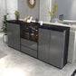 Armoires Glam Dining Buffet Portes en verre de 2 titres Buffet du buffet