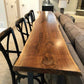 Brown Modern Style Table in Solid Wood and Metal Balcony Bar Table Clearhalo 'Bar Furniture' 'Bar Tables' 'bar_tables' 'Furniture' 'furniture_bar_tables' 'Kitchen & Dining Furniture' 1200x1200_7df84081-2baa-425f-b511-06cecc0639ea