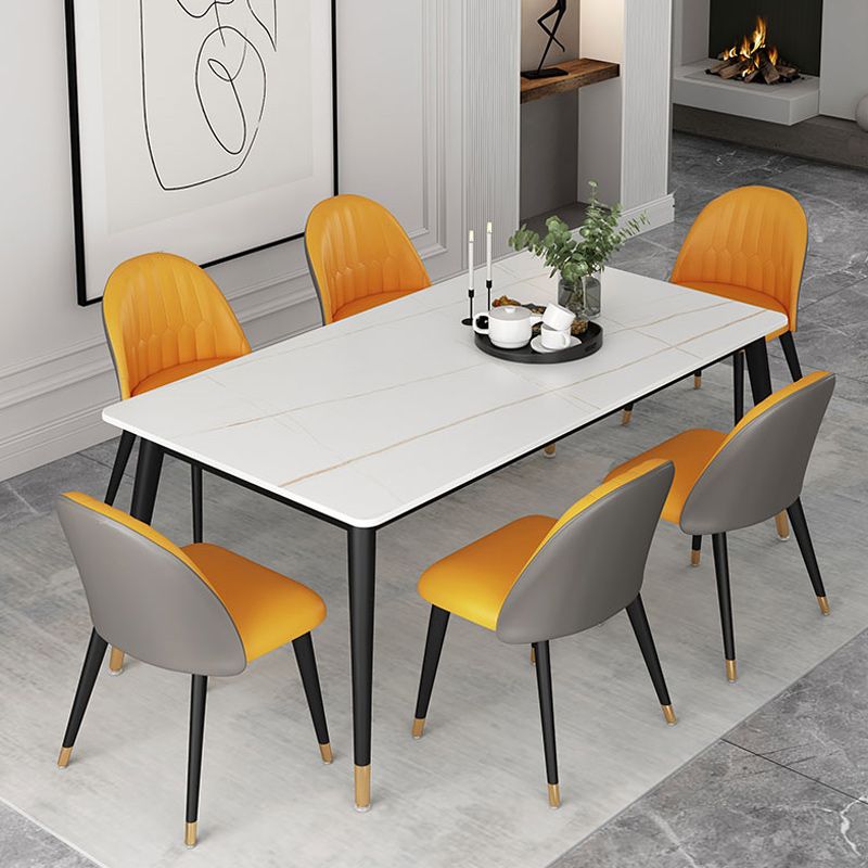 1/4/5/7 Pieces Dining Room Set Contemporary Rectangle Dining Table Set Clearhalo 'Dining Room Sets' 'Dining Tables & Seating' 'dining_room_set' 'furn' 'furn_dining_room_set' 'Furniture' 'furniture_dining_room_set' 'Kitchen & Dining Furniture' 'kitchen&dining_furn' 'kitchen' 1200x1200_7df87e2d-fc66-4242-986a-0f81e02d4ebc