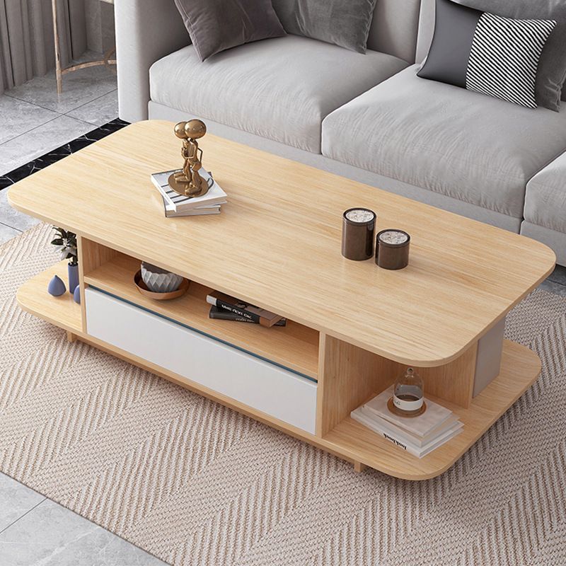 Modern Tray Top Coffee Table Wooden 4 Legs Cocktail Table for Home Clearhalo 'Coffee & Accent Tables' 'Coffee Tables' 'coffee_tables' 'Furniture' 'furniture_coffee_tables' 'Living Room Furniture' 1200x1200_7df913f5-cc4d-4131-8a87-96830429ca8e