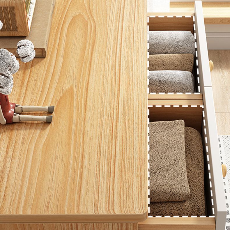 Modern Rectangle Storage Cabinet with Drawer Wooden Accent Cabinet