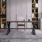 Industrial Dinette Set 1/2 Pieces Solid Wood and Metal Dining Table Set Clearhalo 'Dining Room Sets' 'Dining Tables & Seating' 'dining_room_set' 'furn' 'furn_dining_room_set' 'Furniture' 'Kitchen & Dining Furniture' 1200x1200_7dfa8150-ef8e-4b1f-999e-7650e6c146be