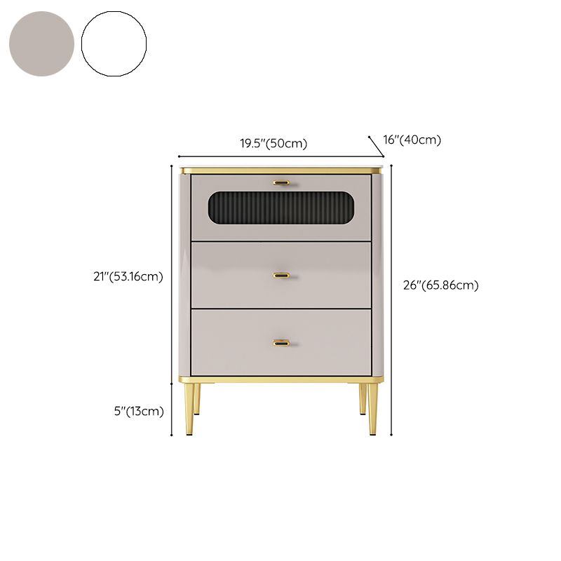 Cassettiera portaoggetti Glam da 15,6 pollici di larghezza, realizzata in legno