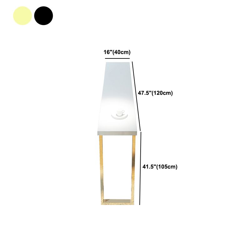 Tavolo da bar in legno bianco tradizionale tavolo da pranzo a barre di lusso tradizionale con base a slitta