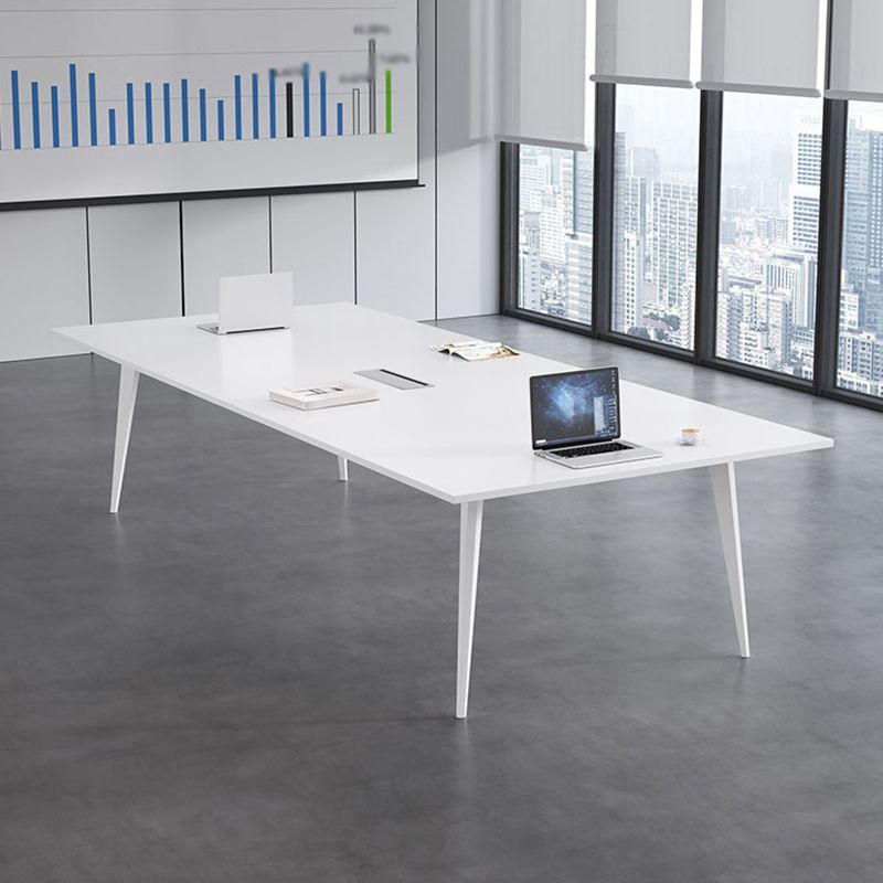 Tavolo da incontro in legno Home Office di scrittura rettangolare moderna