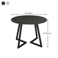 Sintered Stone Dining Table Round Modern Dining Table with Black Frame Clearhalo ' dining_table' 'Dining Tables & Seating' 'Dining Tables' 'furn' 'furn_dining_table' 'Furniture' 'furniture_dining_table' 'Kitchen & Dining Furniture' 'kitchen&dining_furn' 'kitchen' 'kitchen_dining_table' 1200x1200_7dfd4748-ef78-4201-a159-5f8246499584