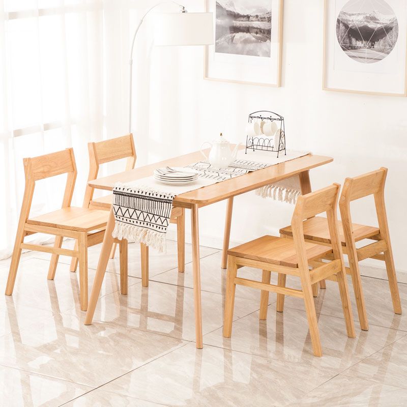 Contemporary Dining Chairs Kitchen Dining Armless Side Chair with Wooden Legs Clearhalo ' kitchen&dining_furn' 'Dining Chairs' 'Dining Tables & Seating' 'dining_chair' 'furn' 'furn_dining_chair' 'Furniture' 'furniture_dining_chair' 'Kitchen & Dining Furniture' 'kitchen' 1200x1200_7dff5cbb-8838-4b55-aaef-bffb04e8eeec