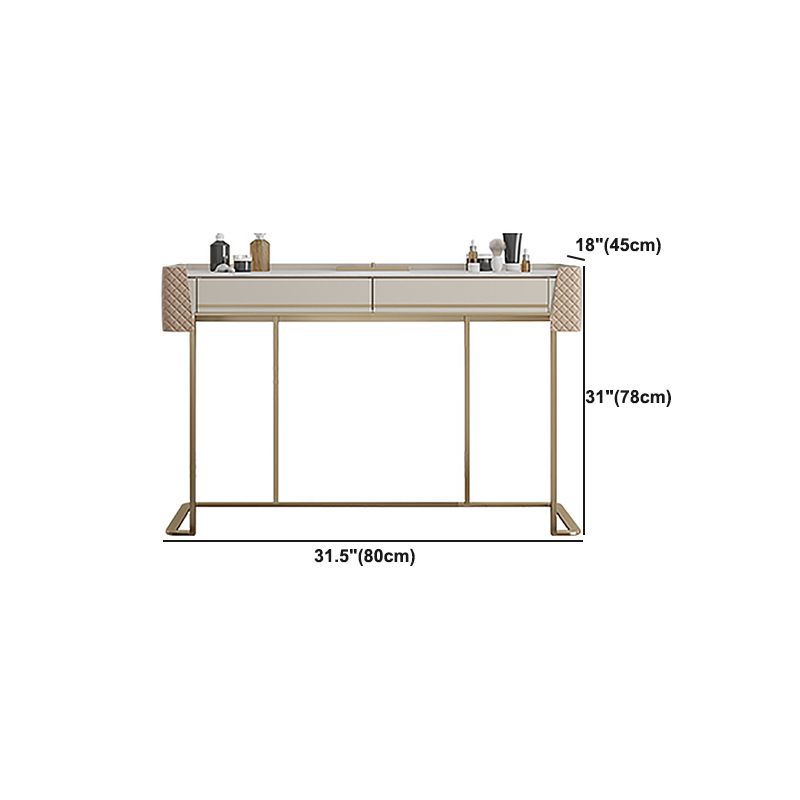 Bedroom Make-up Vanity in Matte Finish Stone Top Dressing Table Clearhalo 'Bedroom Furniture' 'furn' 'furn_makeup_vanities' 'Furniture' 'Makeup Vanities' 'makeup_vanities' 1200x1200_7dffa275-464f-43e4-bdc9-f7f8601bc221