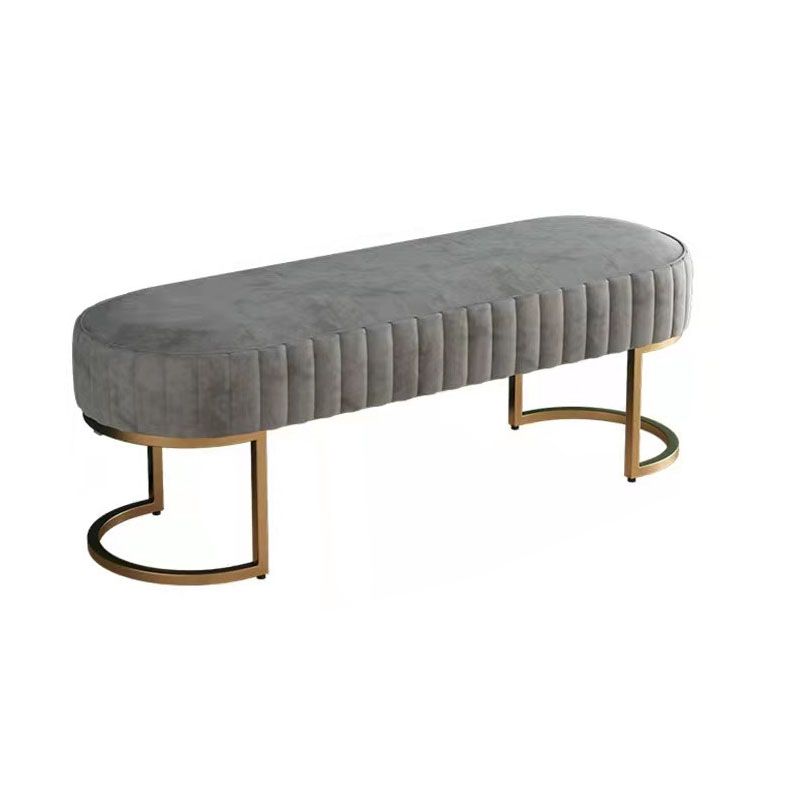 Modern Entryway Bench Cushioned Metal Seating Bench , 12.5 Inch W Clearhalo 'Benches' 'Chairs & Seating' 'furn' 'furn_benches' 'Furniture' 'Living Room Furniture' 1200x1200_7e006a2e-b740-44e6-9d22-cbf6558bae8c