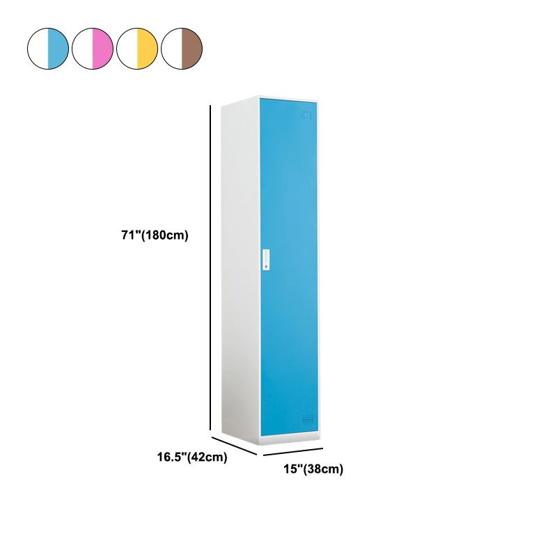 Scharnierende metalen garderobe armoire met slot eigentijdse garderobe -kast