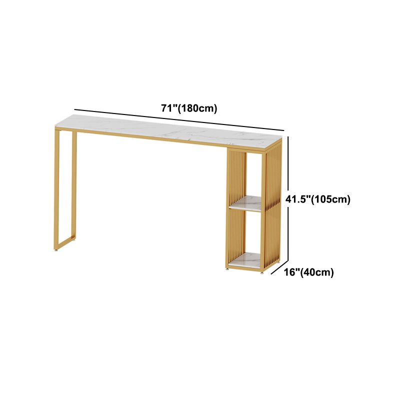Glam 1/2/3 Pieces Bar Table Set Rectangle Bar Table with High Stools Clearhalo 'Bar Furniture' 'furn' 'furn_home_bar_bar_sets' 'Furniture' 'Home Bars & Bar Sets' 'home_bar_bar_sets' 'Kitchen & Dining Furniture' 1200x1200_7e03ae62-ea55-477a-a98c-f84f002573da