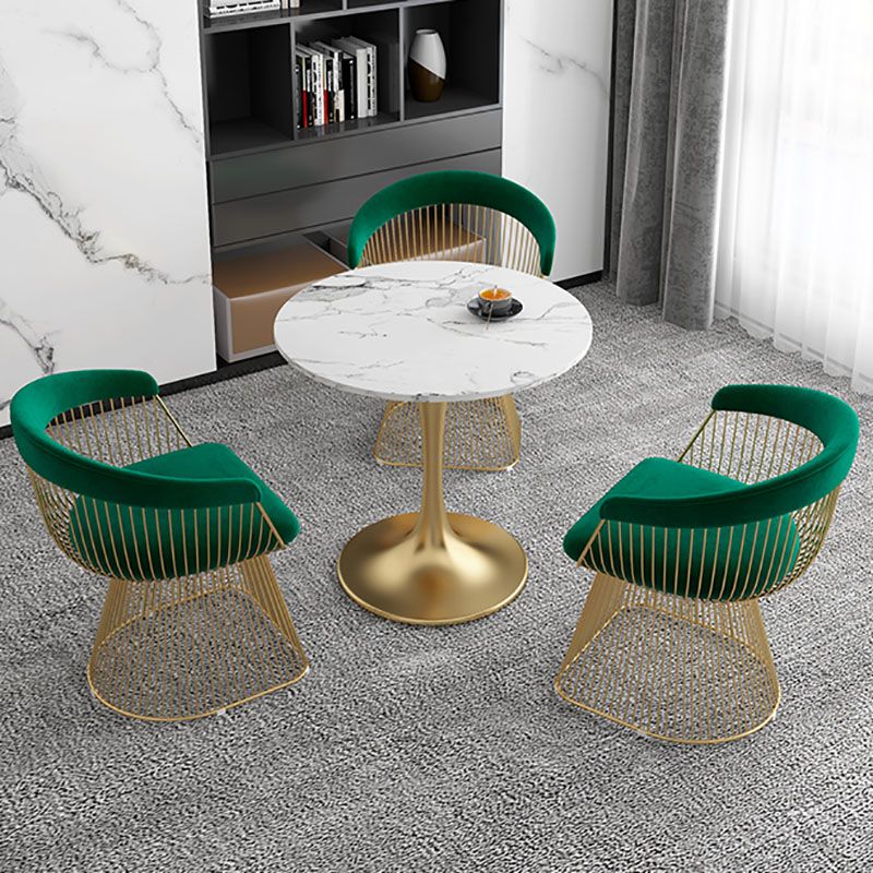 Modern 1/4/5 Pieces Dining Sintered Stone Dining Table Set with Metal Legs for Kitchen Clearhalo 'Dining Room Sets' 'Dining Tables & Seating' 'dining_room_set' 'furn' 'furn_dining_room_set' 'Furniture' 'furniture_dining_room_set' 'Kitchen & Dining Furniture' 'kitchen&dining_furn' 'kitchen' 1200x1200_7e04dd47-cd68-4af3-8c81-8fea52dda145