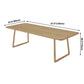 Rectangle Wood Color Dining Table Solid Wood Table Minimalist with Double Pedestal Clearhalo ' dining_table' 'Dining Tables & Seating' 'Dining Tables' 'furn' 'furn_dining_table' 'Furniture' 'furniture_dining_table' 'Kitchen & Dining Furniture' 'kitchen&dining_furn' 'kitchen' 'kitchen_dining_table' 1200x1200_7e055d3e-23d5-4c7a-92c1-a0fc53cd275e