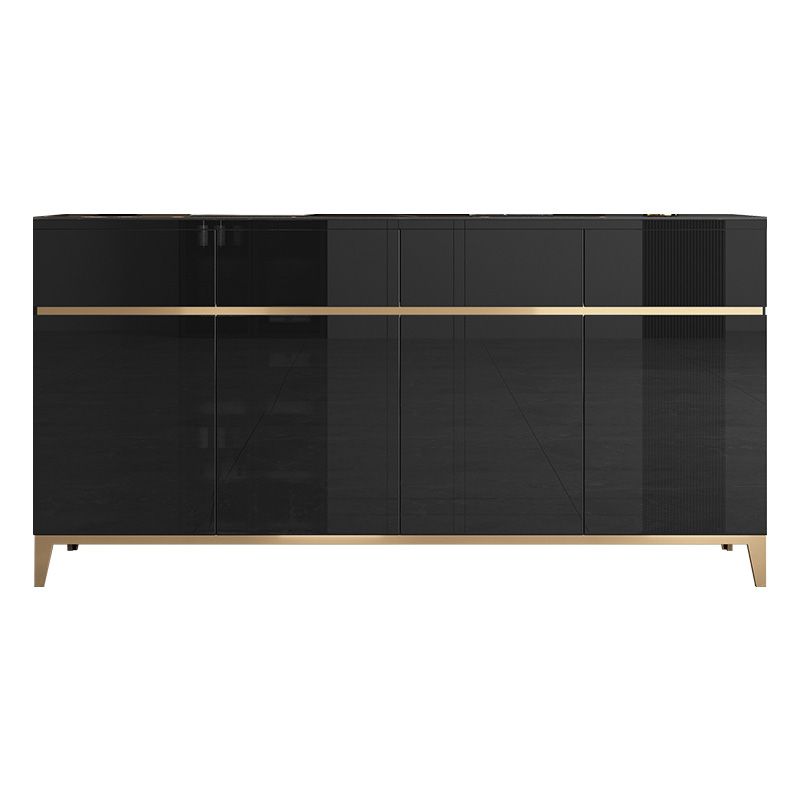 Glam Dining Server Stone e Sideboard in legno con cassetti