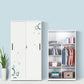 Modern Armoire Steel 2 Doors White Small Wardrobe Armoire with Lock Clearhalo 'Armoires & Wardrobes' 'armoires_wardrobes' 'Bedroom Furniture' 'furn' 'furn_armoires_wardrobes' 'Furniture' 1200x1200_7e05b78a-89ff-4204-baf8-0fa07e4acc8f