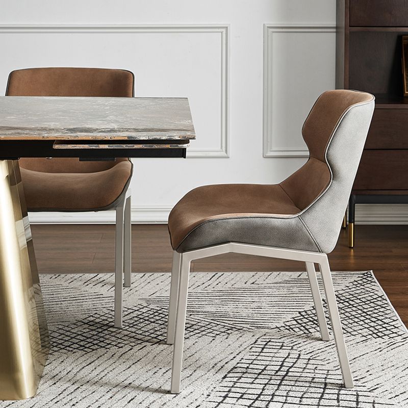 Mid Back Home Office Chair Contemporary Ergonomic Armless Task Stuhl