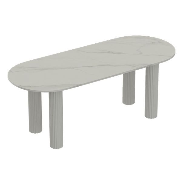 Solid Wood Legs Contemporary Free Form Dining Table Sintered Stone Dining Table for Kitchen Clearhalo ' dining_table' 'Dining Tables & Seating' 'Dining Tables' 'furn' 'furn_dining_table' 'Furniture' 'furniture_dining_table' 'Kitchen & Dining Furniture' 'kitchen&dining_furn' 'kitchen' 'kitchen_dining_table' 1200x1200_7e06f461-c00f-4a97-999e-2bbd426db446