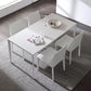 Industrial Sintered Stone Table 4 Legs Base Rectangle Table for Home Clearhalo ' dining_table' 'Dining Tables & Seating' 'Dining Tables' 'Furniture' 'furniture_dining_table' 'Kitchen & Dining Furniture' 'kitchen&dining_furn' 'kitchen' 'kitchen_dining_table' 1200x1200_7e073957-adaf-423f-aea3-53f0eb478244
