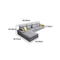 Slipcovered Sectional Pillow Top Arm Sofa & Chaise with 4 Seaters