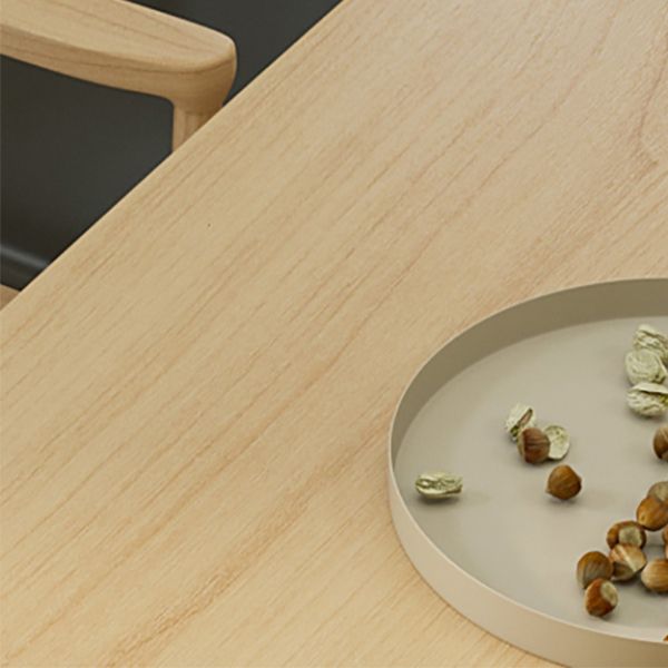 Table à manger rectangulaire à Double piédestal, Table moderne en bois de pin pour le salon