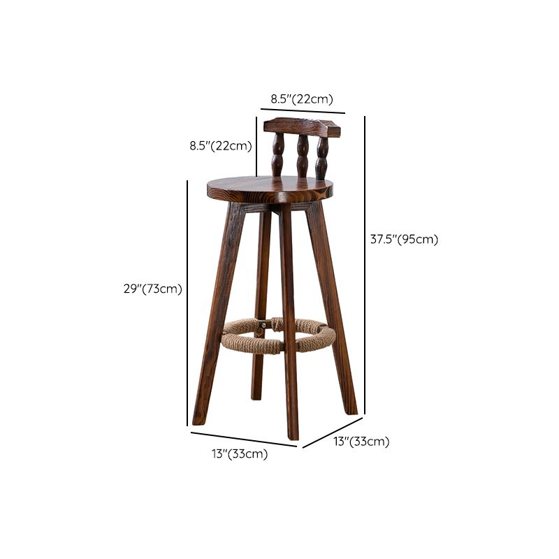 Brown Solid Wood Pub Table Set 1/3 Pcs Bar Table with Wooden Stools Clearhalo 'Bar Furniture' 'furn' 'furn_home_bar_bar_sets' 'Furniture' 'Home Bars & Bar Sets' 'home_bar_bar_sets' 'Kitchen & Dining Furniture' 1200x1200_7e09fa77-6234-4b0d-9077-19a46a7c8ed5