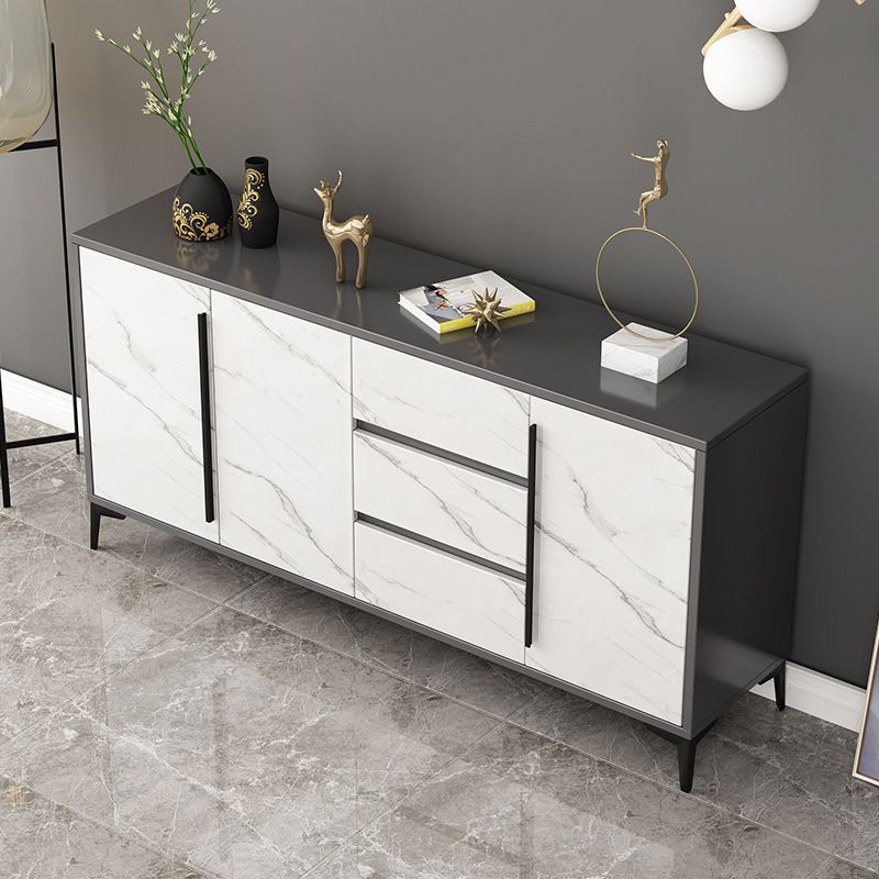 Sideboard per la sala da pranzo in legno ingegnerizzato in legno contemporaneo