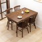 Extendable Rubber Wood Table in Nature/walnut Modern Rectangle Table with 4 Legs Clearhalo ' dining_table' 'Dining Tables & Seating' 'Dining Tables' 'Furniture' 'furniture_dining_table' 'Kitchen & Dining Furniture' 'kitchen&dining_furn' 'kitchen' 'kitchen_dining_table' 1200x1200_7e0dea7e-5524-49b9-bd12-54da21729214