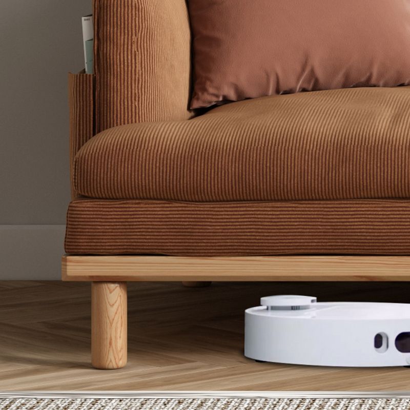 Velvet Sofa 35 "W Recessed Arm Sofa with Storage for Living Room Clearhalo 'furn' 'furn_sofas' 'Furniture' 'furniture_sofas' 'kitchen' 'kitchen_sofas' 'Living Room Furniture' 'Sofa' 'sofas' 1200x1200_7e1020f9-19d7-4367-a5cf-d1338b3217ce