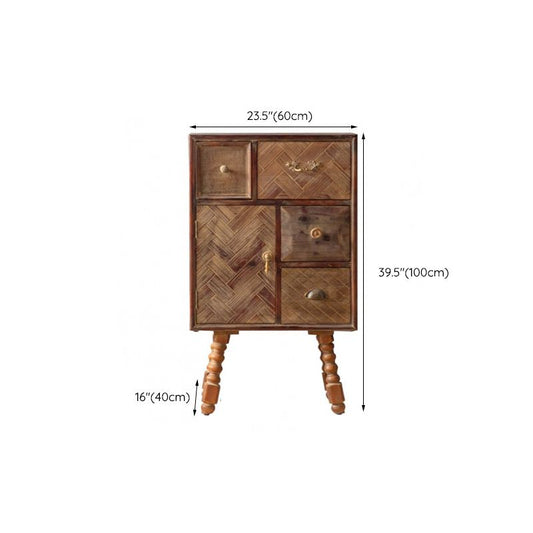 Industrial Rectangle Solid Wood With Doors Cabinet Distressed Wood Accent Cabinet Clearhalo 'Cabinets & Chests' 'cabinets_chests' 'furn' 'furn_cabinets_chests' 'Furniture' 'Living Room Furniture' 1200x1200_7e10cfb0-33c7-4e40-880e-77bdf6983aae