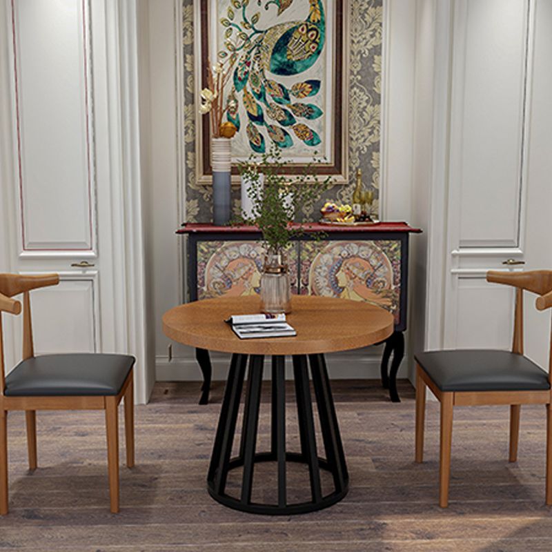 Modern Solid Wood Dining Table Metal Dining Site Table for Home Use Clearhalo 'Dining Tables & Seating' 'Dining Tables' 'dining_table' 'furn' 'furn_dining_table' 'Furniture' 'Kitchen & Dining Furniture' 1200x1200_7e114721-97ef-4486-88b8-2d186f1e0e91