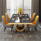 Traditional Luxury Marble Dining Table Rectangle Table with Gold Stainless Steel Pedestal Clearhalo ' dining_table' 'Dining Tables & Seating' 'Dining Tables' 'furn' 'furn_dining_table' 'Furniture' 'furniture_dining_table' 'Kitchen & Dining Furniture' 'kitchen&dining_furn' 'kitchen' 'kitchen_dining_table' 1200x1200_7e122b78-c930-42a5-b412-1bc1a3a265b8