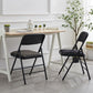 Contemporary Metal Dining Chair Home Armless Folding Open Back Dining Side Chair Clearhalo ' kitchen&dining_furn' 'Dining Chairs' 'Dining Tables & Seating' 'dining_chair' 'furn' 'furn_dining_chair' 'Furniture' 'furniture_dining_chair' 'Kitchen & Dining Furniture' 'kitchen' 1200x1200_7e1636cc-5d07-431c-99a2-bcd90184cb60