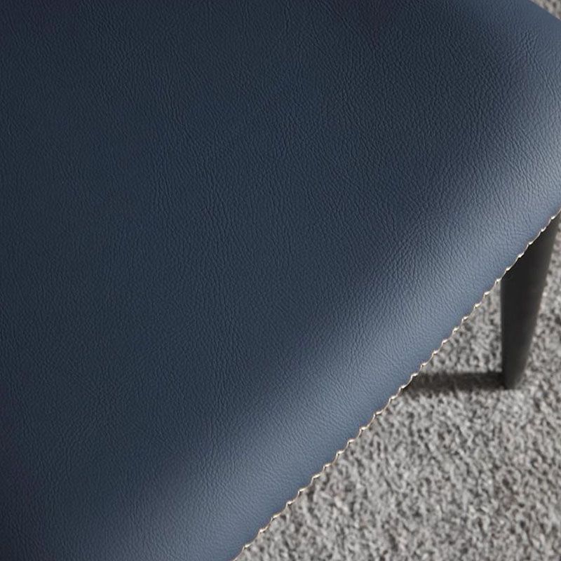 Contemporary Style Wingback Chair Armless Leather Dining Chairs for Home Clearhalo ' kitchen&dining_furn' 'Dining Chairs' 'Dining Tables & Seating' 'dining_chair' 'furn' 'furn_dining_chair' 'Furniture' 'furniture_dining_chair' 'Kitchen & Dining Furniture' 'kitchen' 1200x1200_7e1754f2-3f17-400e-a629-cba8f24ce91c