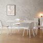Sintered Stone Top Acrylic Base Dining Table Contemporary Rectangle Table for Home