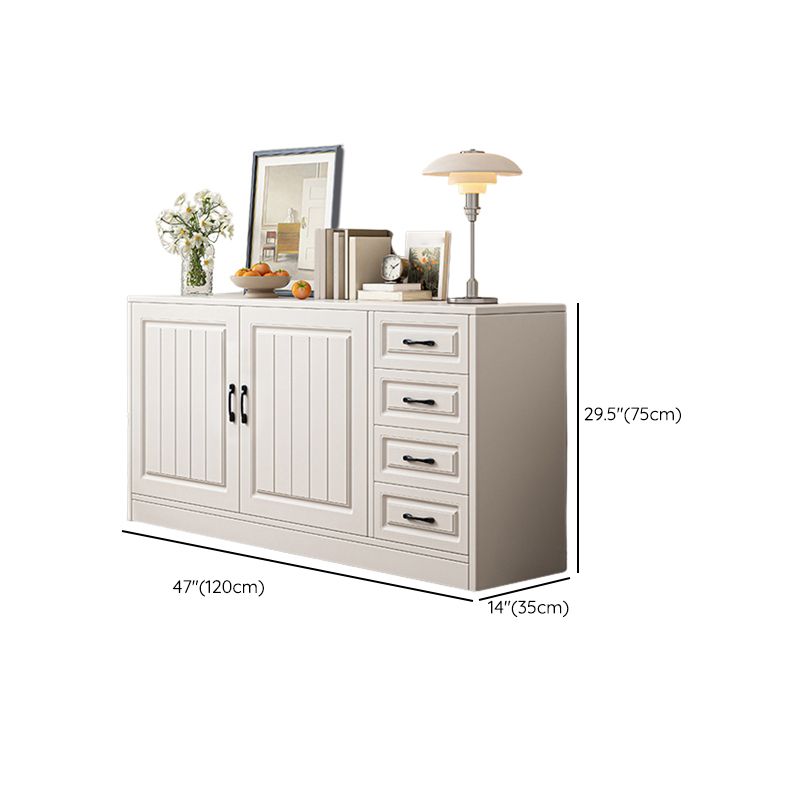 Modern White Rectangle Accent Cabinet Solid Wood Storage Cabinet Clearhalo 'Cabinets & Chests' 'cabinets_chests' 'furn' 'furn_cabinets_chests' 'Furniture' 'Living Room Furniture' 1200x1200_7e1adc7f-1a2c-434c-b528-cebe02ca0fe8
